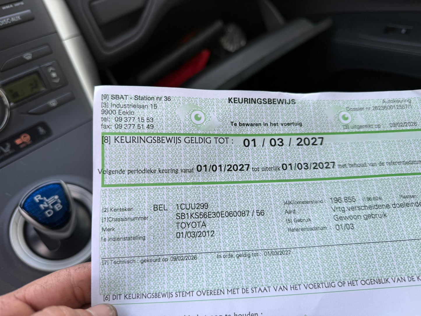 Toyota Auris Automatique 1.8 Hybride/Essence 73kW Euro 5